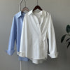 Irregular Asymmetric Button-Up Shirt for Women