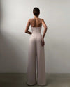 Minimalist Sling Waist Straight Jumpsuit