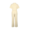 Summer Linen Two-Piece Shirt and Sports Pants Set