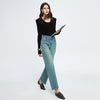 High-End Cropped Wide Leg Slimming Jeans